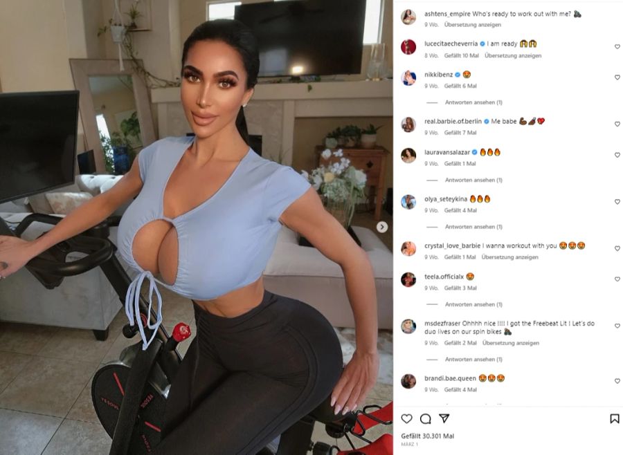 Das Kim-Kardashian-Double erlitt einen Herzinfarkt.