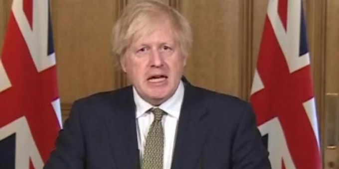 Macht sich für das Formel-1-Rennen in Silverstone ein: Boris Johnson. Foto: Pa Video/PA Wire/dpa Macht sich für das Formel-1-Rennen in Silverstone ein: Boris Johnson. Foto: Pa Video/PA Wire/dpa
