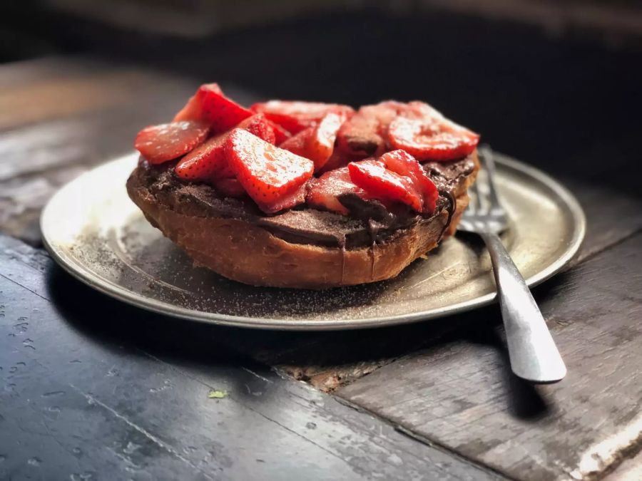 Brot mit Nutella