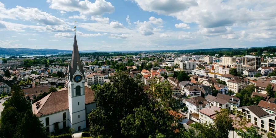 Panorama der Stadt Uster.