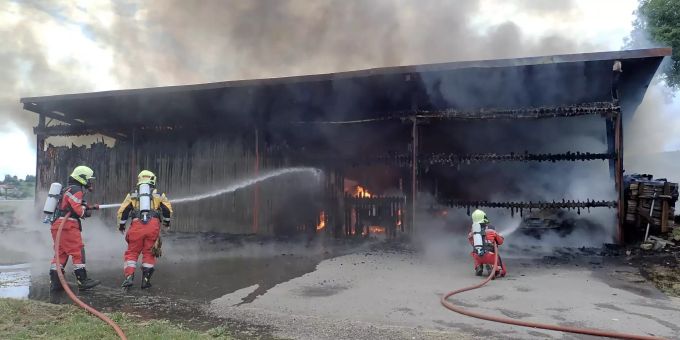 Beim Brand wurde niemand verletzt. Scheune