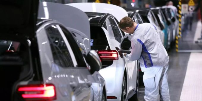 Autoproduktion bei VW Autoproduktion bei VW