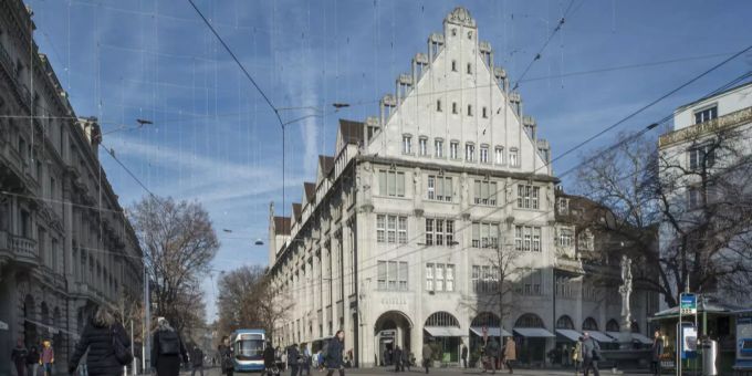 Das Grieder Haus an der Bahnhofstrasse aufgenommen am 6. Januar 2015 in Zürich. (Archivbild) Grieder