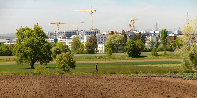 Aussicht über Dübendorf - Dübendorf. Aussicht über Dübendorf - Dübendorf.
