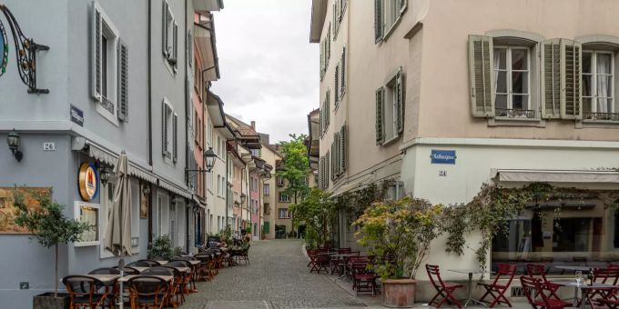 Die Altstadt von Aarau. Die Altstadt von Aarau.