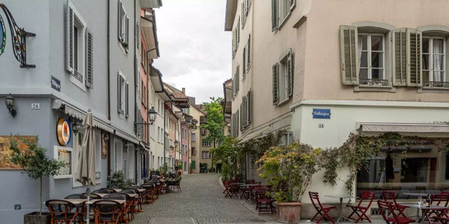 Die Altstadt von Aarau.