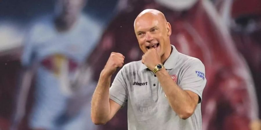 Seit dem Amtsantritt von Trainer Uwe Rösler ist Fortuna Düsseldorf schwer zu schlagen. Foto: Jan Woitas/dpa-Zentralbild/dpa