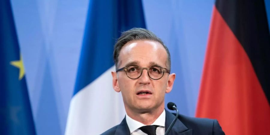 Heiko Maas bei einer Pressekonferenz am Freitag