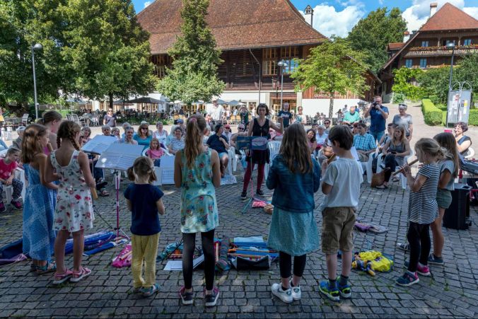 Bambusflötenkonzert der Musikschule Aaretal
