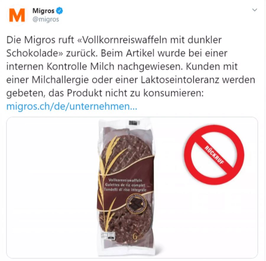 Migros Reiswaffeln