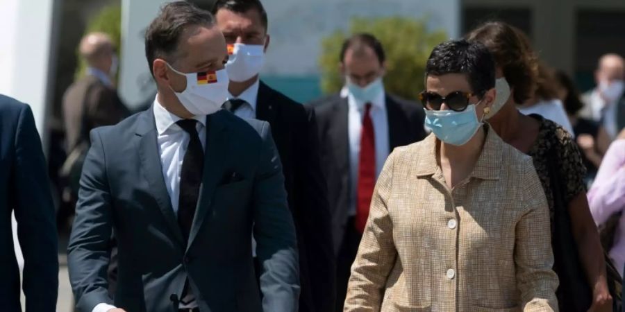Maas und González Laya in Valencia