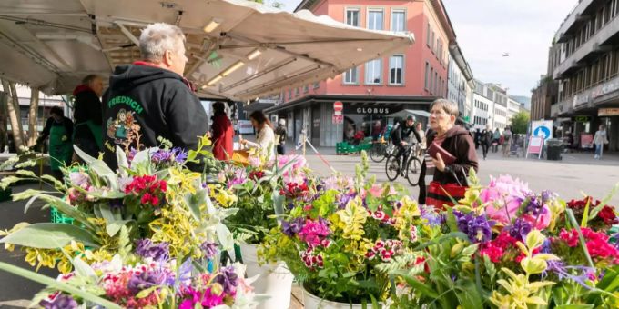 Wochenmarkt Baden.