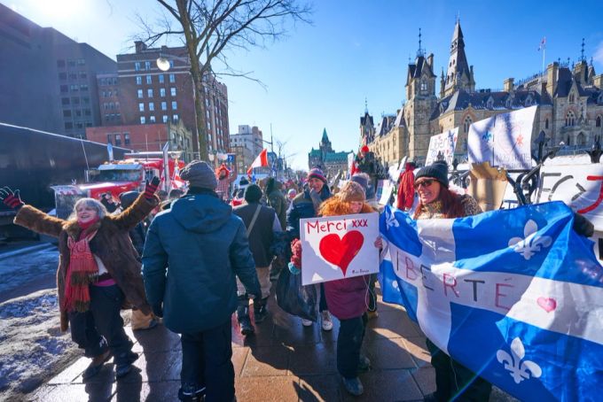 Die Corona-Proteste in einigen Städten Kanadas dauern schon mehrere Wochen. Coronavirus