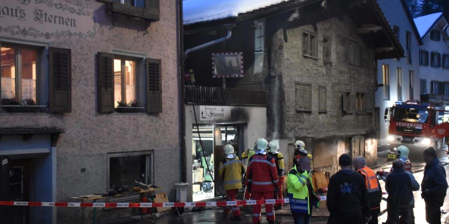 Schiers: Brand in Werkstatt
