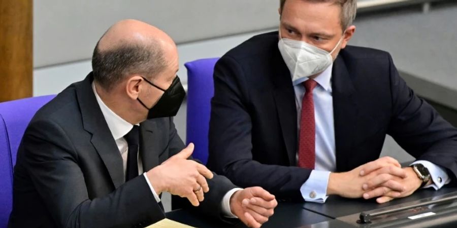 Minister Lindner und Kanzler Scholz