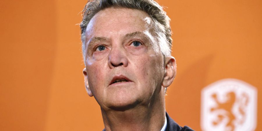 Der Trainer der niederländischen Nationalmannschaft: Louis van Gaal.