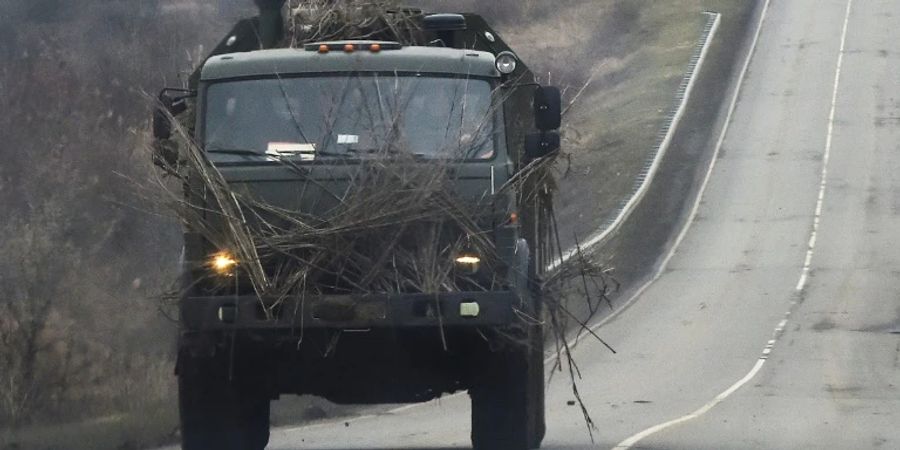 Militärfahrzeug im russischen Rostow