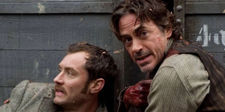 Jude Law und Robert Downey Jr. (r.) im Film «Sherlock Holmes: Spiel im Schatten».