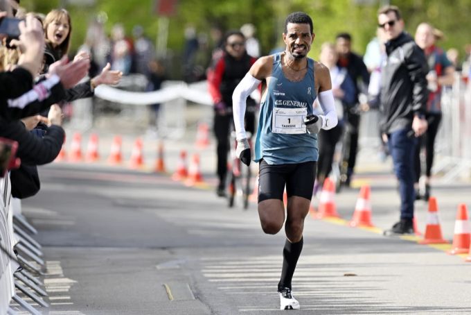 Tadesse Abraham gelingt in Zürich ein neuer Schweizer Marathon-Rekord. Tadesse Abraham