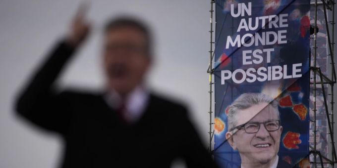 Jean-Luc Mélenchon ist ein französischer Präsidentschaftskandidat. Jean-Luc Mélenchon