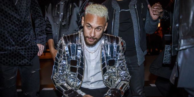 Neymar an der Pariser Fashion Week im Januar 2020. Neymar