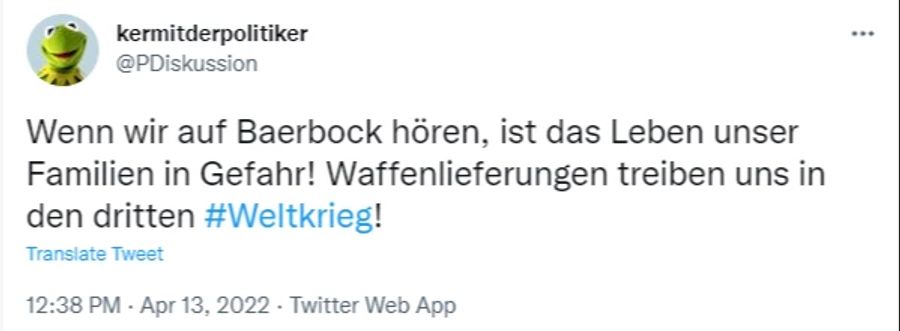 Auch dieser Twitter-Nutzer sieht sich in Gefahr.