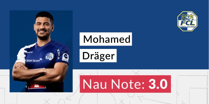 Die Nau.ch-Note für Mohamed Dräger vom FC Luzern. FC Zürich FC Luzern