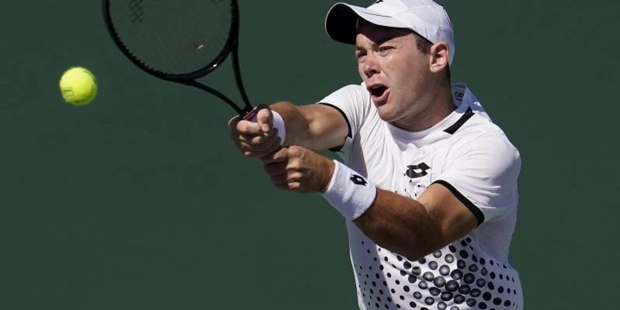 Dominik Koepfer gewann gegen Benoit Paire. Foto: Marcio Jose Sanchez/AP/dpa