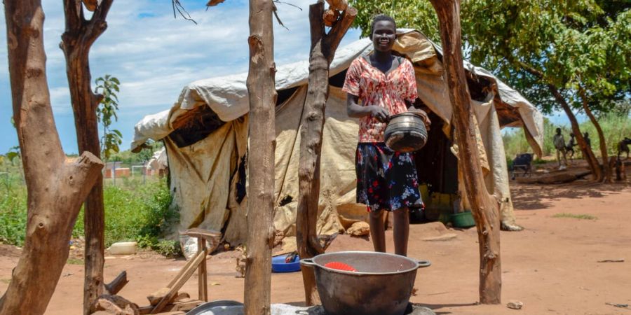 Frau in Uganda