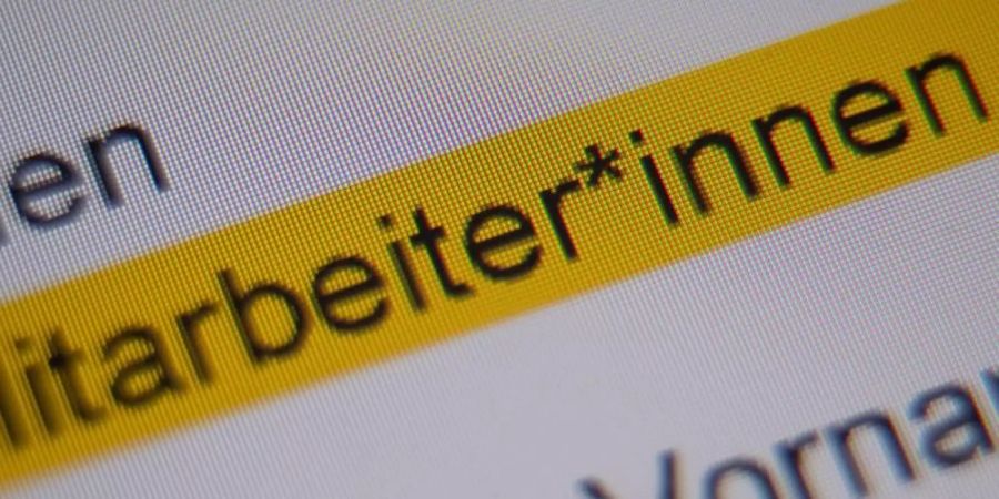 Viel Wirbel um einen kleinen Stern zwischen Buchstaben. Foto: Sebastian Gollnow/dpa