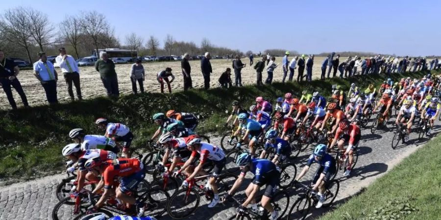 Das Team Bora-hansgrohe durfte nicht am E3-Preis teilnehmen. Foto: Dirk Waem/BELGA/dpa