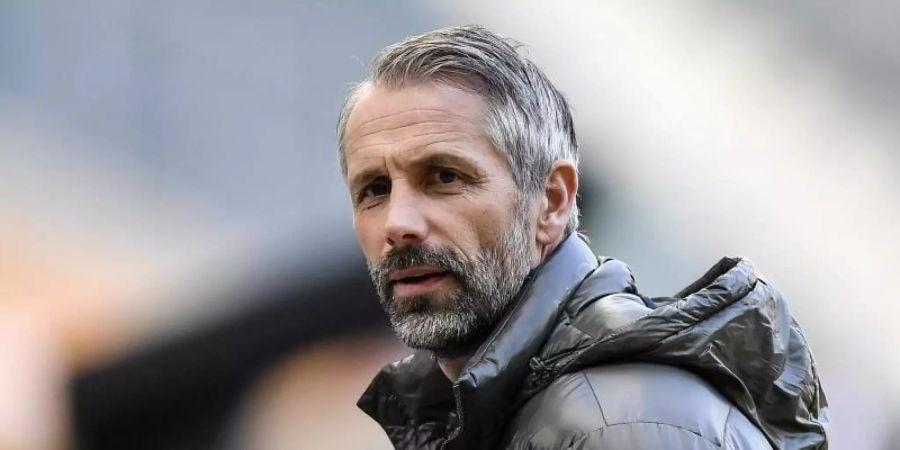 Will gegen Augsburg mit der Borussia den Negativtrend stoppen: Gladbach-Coach Marco Rose. Foto: Martin Meissner/Pool AP/dpa