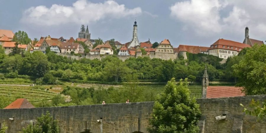 Blick auf Rothenburg ob der Tauber