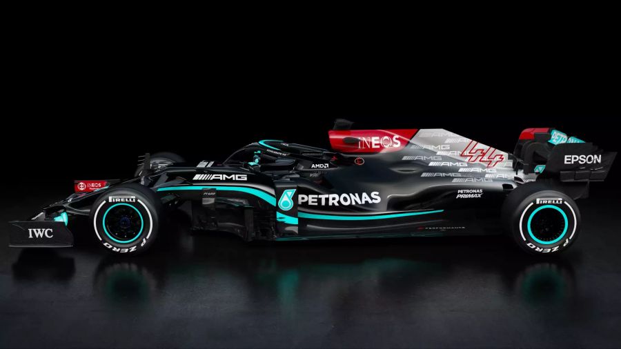 Der Mercedes W12 von Lewis Hamilton und Valtteri Bottas.