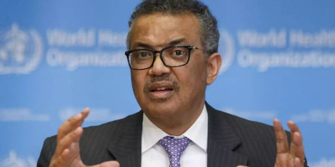 Tedros Adhanom Ghebreyesus, Generaldirektor der Weltgesundheitsorganisation (WHO), spricht während einer Pressekonferenz. Foto: Salvatore Di Nolfi/KEYSTONE/dpa Tedros Adhanom Ghebreyesus, Generaldirektor der Weltgesundheitsorganisation (WHO), spricht während einer Pressekonferenz. Foto: Salvatore Di Nolfi/KEYSTONE/dpa