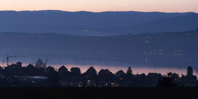 Panorma der Stadt Murten
