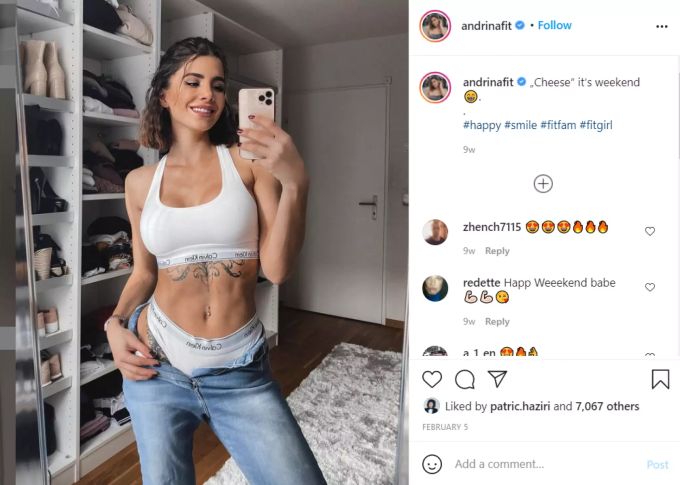 Andrina will keine Nacktfotos posten. Andrina