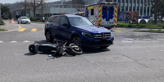 Unfall in Schaffhausen.