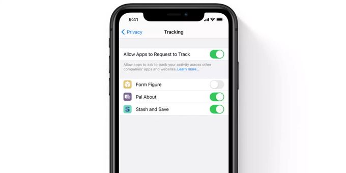 In den Einstellungen können die Nutzenden überprüfen, welche Apps Nutzerdaten tracken. Apple iOS 14.5 Einstellungen
