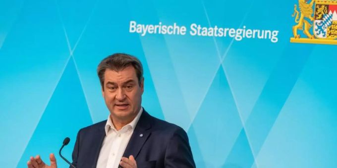 Markus Söder Mitte Mai bei einer Pressekonferenz in München. Foto: Peter Kneffel/dpa Markus Söder Mitte Mai bei einer Pressekonferenz in München. Foto: Peter Kneffel/dpa