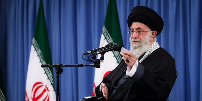 Der oberste Führer des Iran, Ajatollah Ali Chamenei. Ajatollah Ali Chamenei iran
