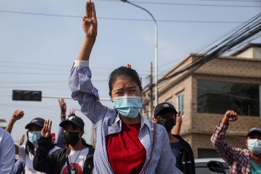 Protest against Myanmar