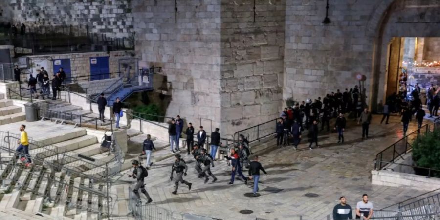 Israelische Sicherheitskräfte im Einsatz in Jerusalem