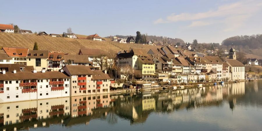 Eglisauer Altstadt im Winter.