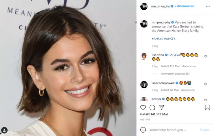 Kaia Gerber spielt neu in der Serie «American Horror Story». Kaia Gerber