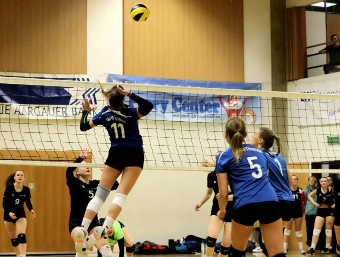 Der VBCO im Einsatz während der Meisterschaft. VBCO Oftringen Volleyball