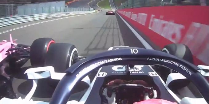 Beim GP Belgien touchierte Pierre Gasly beinahe die Mauer. Pierre Gasly