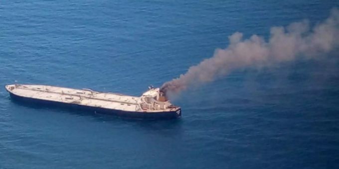 Ein Toter - Auf Öltanker: Explosion und Brand in der Nähe von Sri Lanka