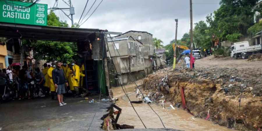 Vom Sturm «Laura» angerichtete Schäden in Santo Domingo