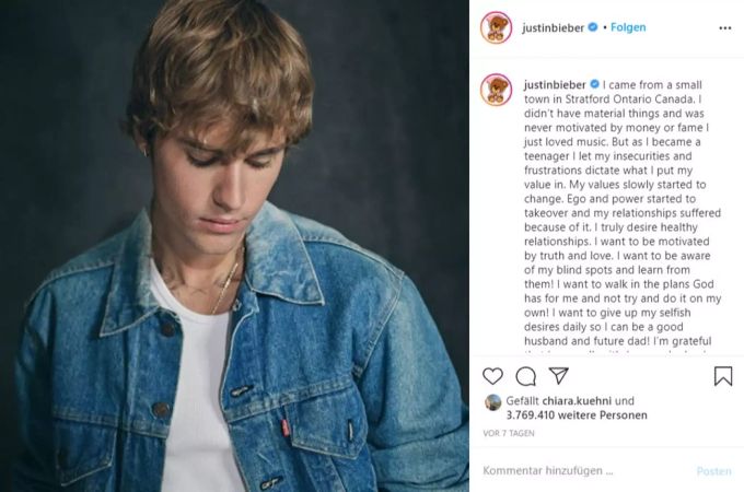 Justin Bieber will ein guter Ehemann und zukünftiger Papi sein. Justin Bieber